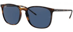 Sunglasses - Ray-Ban® - Ray-Ban® RB4387 - 710/80 HAVANA // DARK BLUE