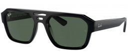 Gafas de Sol - Ray-Ban® - Ray-Ban® RB4397 CORRIGAN - 667771  BLACK // DARK GREEN