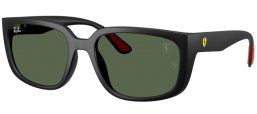 Lunettes de soleil - Ray-Ban® - Ray-Ban® RB4443M - F60271  MATTE BLACK // DARK GREEN