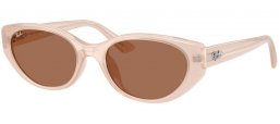 Sunglasses - Ray-Ban® - Ray-Ban® RB4457D - 678673  OPAL BEIGE // DARK BROWN