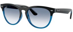 Sunglasses - Ray-Ban® - Ray-Ban® RB4471 IRIS - 663219 BLACK ON TRANSPARENT BLUE // BLUE GRADIENT