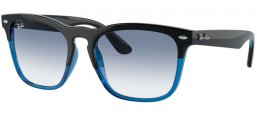 Gafas de Sol - Ray-Ban® - Ray-Ban® RB4487 STEVE - 663219 BLACK ON TRANSPARENT BLUE // BLUE GRADIENT