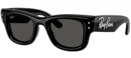 Gafas de Sol - Ray-Ban® - Ray-Ban® RB4940B WAYFARER PUFFER - 686487  BLACK AND STRASS // DARK GREY