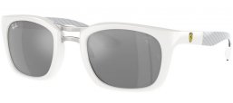 Sunglasses - Ray-Ban® - Ray-Ban® RB8362M - F6956G  WHITE // GREY MIRROR SILVER