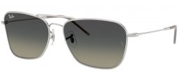 Gafas de Sol - Ray-Ban® - Ray-Ban® RBR0102S CARAVAN REVERSE - 003/11 SILVER // GREY GRADIENT