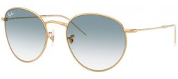 Gafas de Sol - Ray-Ban® - Ray-Ban® RBR0103S ROUND REVERSE - 001/79  ARISTA GOLD // BLUE GRADIENT