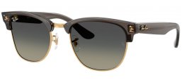 Gafas de Sol - Ray-Ban® - Ray-Ban® RBR0504S CLUBMASTER REVERSE - 682911  TRANSPARENT DARK GREY ON GOLD // GREY GRADIENT