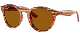 Gafas de Sol - Ray-Ban® - Ray-Ban® RBR0505S 2180 REVERSE - 679183  STRIPED HAVANA // DARK BROWN POLARIZED