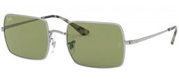 Gafas de Sol - Ray-Ban® - Ray-Ban® RB1969 RECTANGLE - 91974E SILVER // BOTTLE GREEN