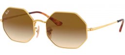 Lunettes de soleil - Ray-Ban® - Ray-Ban® RB1972 OCTAGON - 914751 GOLD // CLEAR BROWN GRADIENT