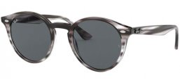 Sunglasses - Ray-Ban® - Ray-Ban® RB2180 - 643087 STRIPPED GREY HAVANA // DARK GREY