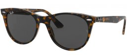 Gafas de Sol - Ray-Ban® - Ray-Ban® RB2185 WAYFARER II - 1292B1 HAVANA ON TRANSPARENT LIGHT BROWN // DARK GREY