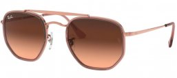 Sunglasses - Ray-Ban® - Ray-Ban® RB3648M MARSHAL II - 9069A5 COPPER // PINK BROWN GRADIENT