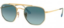 Sunglasses - Ray-Ban® - Ray-Ban® RB3648M MARSHAL II - 91233M GOLD // BLUE GREY GRADIENT