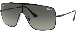 Sunglasses - Ray-Ban® - Ray-Ban® RB3697 WINGS II - 002/11 BLACK // DARK GREY GRADIENT