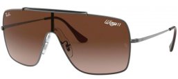 Sunglasses - Ray-Ban® - Ray-Ban® RB3697 WINGS II - 004/13 GUNMETAL // BROWN GRADIENT