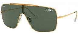 Sunglasses - Ray-Ban® - Ray-Ban® RB3697 WINGS II - 905071 GOLD // DARK GREEN