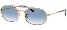 Lunettes de soleil - Ray-Ban® - Ray-Ban® RB3719 - 92623F ROSE GOLD // GRADIENT BLUE