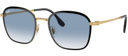 Sunglasses - Ray-Ban® - Ray-Ban® RB3720 - 90003F  BLACK ON ARISTA // GRADIENT BLUE