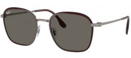 Lunettes de soleil - Ray-Ban® - Ray-Ban® RB3720 - 9263R5 RED ON GUNMETAL // GREY