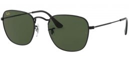 Sunglasses - Ray-Ban® - Ray-Ban® RB3857 FRANK - 919931 BLACK // GREEN