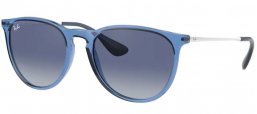 Sunglasses - Ray-Ban® - Ray-Ban® RB4171 ERIKA - 65154L TRANSPARENT BLUE // LIGHT GREY GRADIENT DARK BLUE