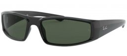 Sunglasses - Ray-Ban® - Ray-Ban® RB4335 - 601/71 BLACK // GREEN