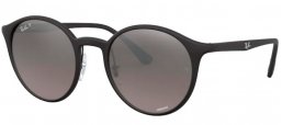 Gafas de Sol - Ray-Ban® - Ray-Ban® RB4336CH - 601S5J MATTE BLACK // GREY MIRROR SILVER POLARIZED