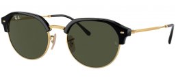 Lunettes de soleil - Ray-Ban® - Ray-Ban® RB4429 - 601/31  BLACK ON ARISTA // GREEN