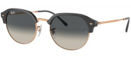 Lunettes de soleil - Ray-Ban® - Ray-Ban® RB4429 - 672071 DARK GREY ON ROSE GOLD // GREY GRADIENT
