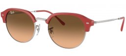 Lunettes de soleil - Ray-Ban® - Ray-Ban® RB4429 - 67223B RED ON SILVER // BROWN GRADIENT