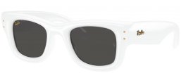 Gafas de Sol - Ray-Ban® - Ray-Ban® RB4940 WAYFARER PUFFER - 671/87 WHITE // DARK GREY