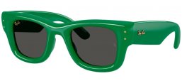 Gafas de Sol - Ray-Ban® - Ray-Ban® RB4940 WAYFARER PUFFER - 683487  GREEN // DARK GREY