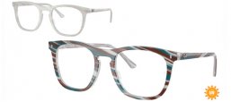 Monturas - Ray-Ban® - RX2210V - 8382  PHOTOCHROMATIC STRIPED LIGHT BLUE