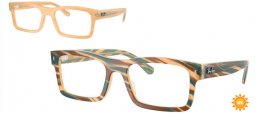Monturas - Ray-Ban® - RX5435  - 8383  PHOTOCHROMATIC STRIPED BROWN
