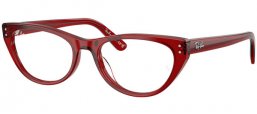 Monturas - Ray-Ban® - RX5449D - 8464  TRANSPARENT BURGUNDY