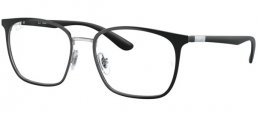 Frames - Ray-Ban® - RX6486 - 2861 BLACK ON SILVER