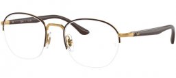 Monturas - Ray-Ban® - RX6487 - 2905 BROWN ON GOLD