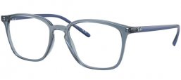 Monturas - Ray-Ban® - RX7185 - 8235 DARK BLUE TRANSPARENT