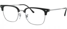 Lunettes de vue - Ray-Ban® - RX7216 NEW CLUBMASTER - 2000 BLACK ON SILVER