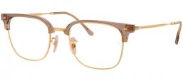 Monturas - Ray-Ban® - RX7216 NEW CLUBMASTER - 8471  BEIGE ON GOLD