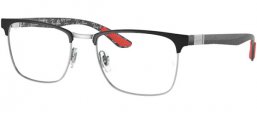 Monturas - Ray-Ban® - RX8421 - 2861 BLACK ON SILVER