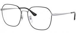 Lunettes de vue - Ray-Ban® - RX6490D - 2983  BLACK ON SILVER