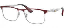 Lunettes de vue - Ray-Ban® - RX6516M - F090 DARK RED ON SILVER