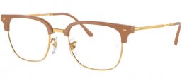 Lunettes de vue - Ray-Ban® - RX7216 NEW CLUBMASTER - 8342  BEIGE ON GOLD