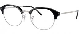 Frames - Ray-Ban® - RX7229 - 2000 BLACK ON SILVER