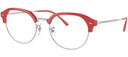 Monturas - Ray-Ban® - RX7229 - 8323 RED ON SILVER
