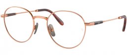 Monturas - Ray-Ban® - RX8782 DAVID TITANIUM - 1247 SHINY LIGHT BROWN