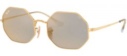 Lunettes de soleil - Ray-Ban® - Ray-Ban® RB1972 OCTAGON - 001/B3 SHINY GOLD // PHOTOCROMIC DARK GREY MIRROR GOLD