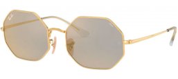 Gafas de Sol - Ray-Ban® - Ray-Ban® RB1972 OCTAGON - 001/B3 SHINY GOLD // PHOTOCROMIC DARK GREY MIRROR GOLD